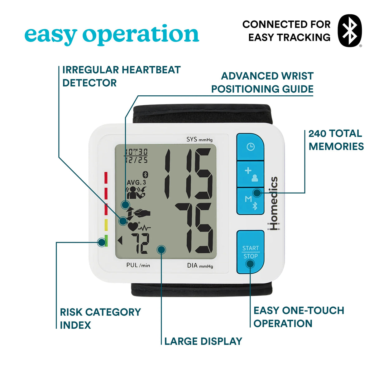 Wrist Cuff 700 Series Blood Pressure Monitor